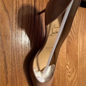 Christian Louboutin Women's Tan Heels never worn!